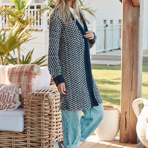 Rustic knit - Navy