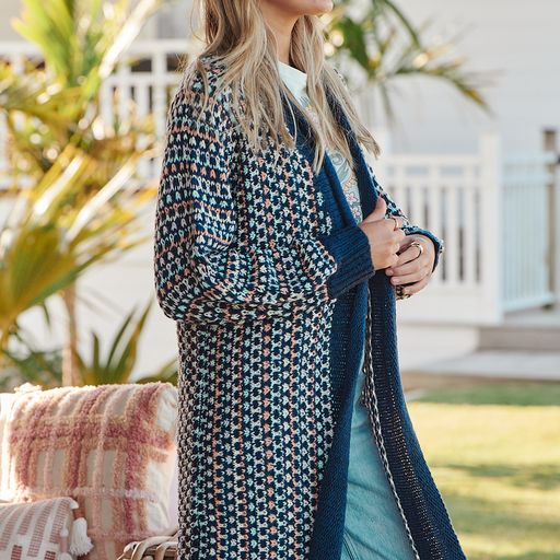Rustic knit - Navy