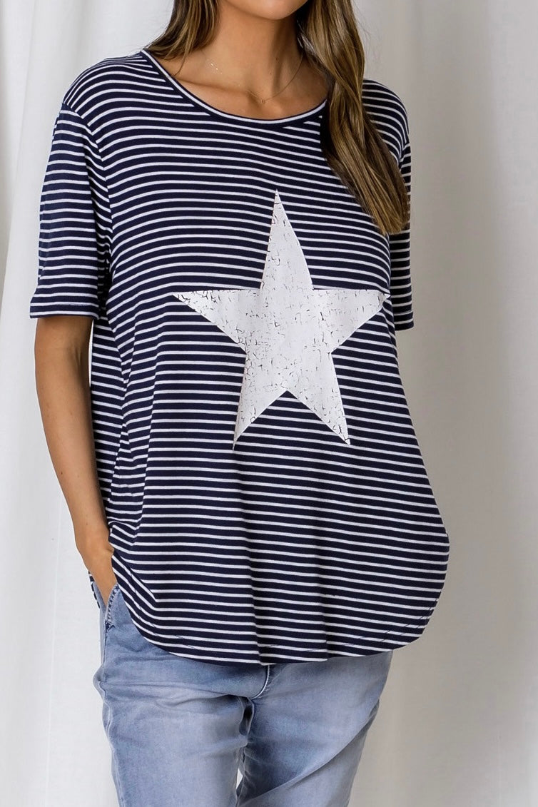 Marley Star Stripe Tee