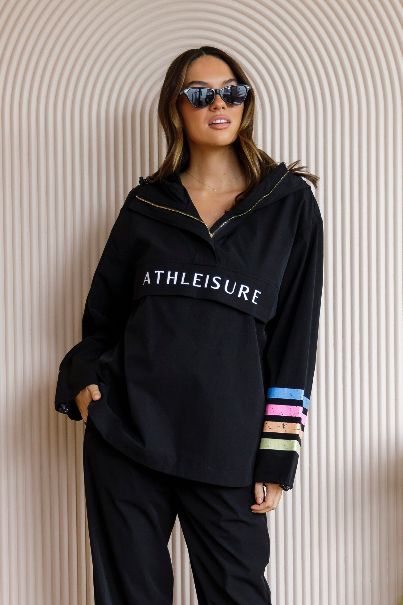 Elliot Spray Jacket - Rainbow Stripe