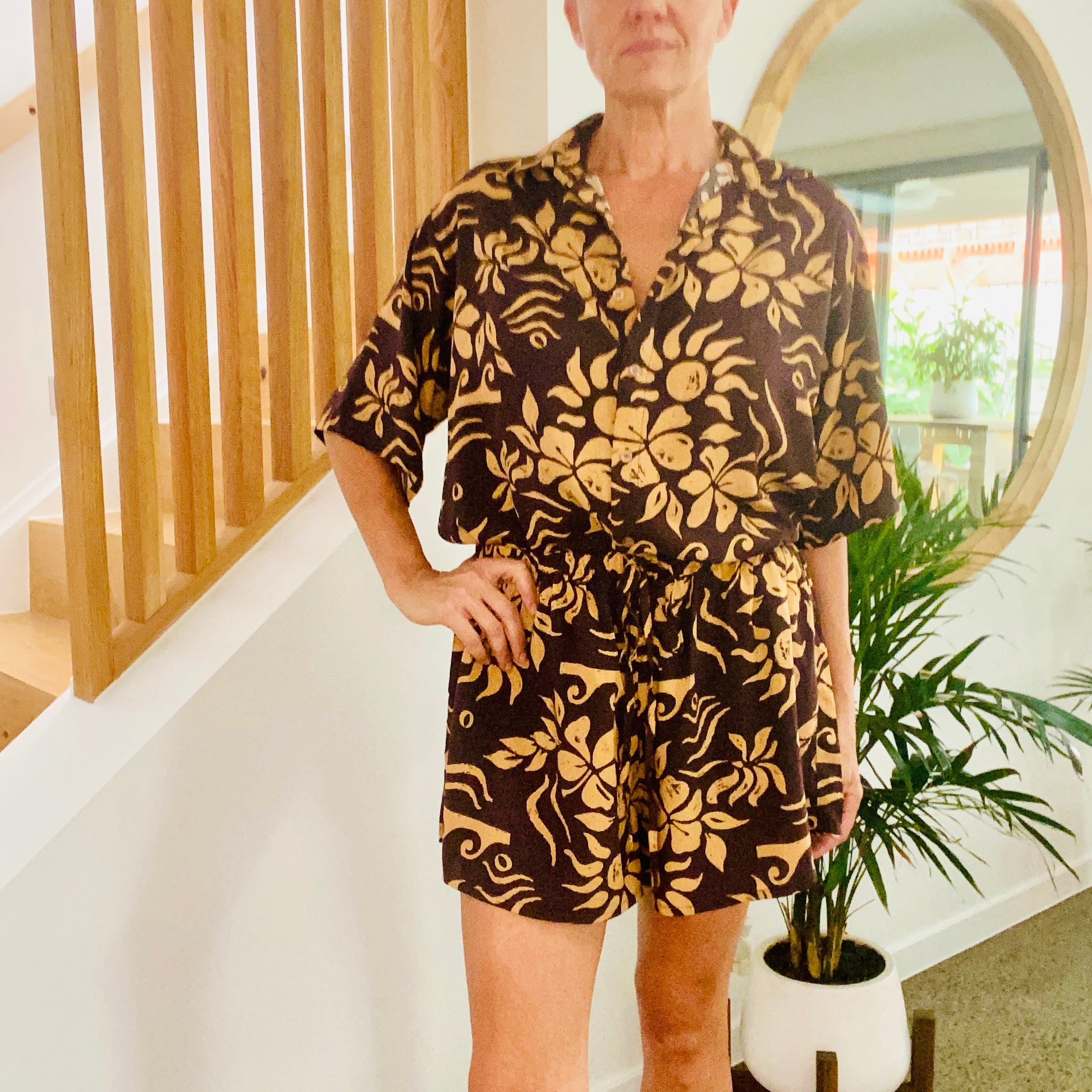 Macy Shorts - Chocolate Print