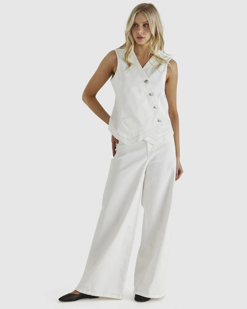 Marza Vest - Bone Wash