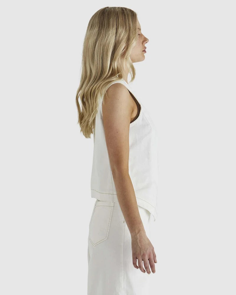 Marza Vest - Bone Wash