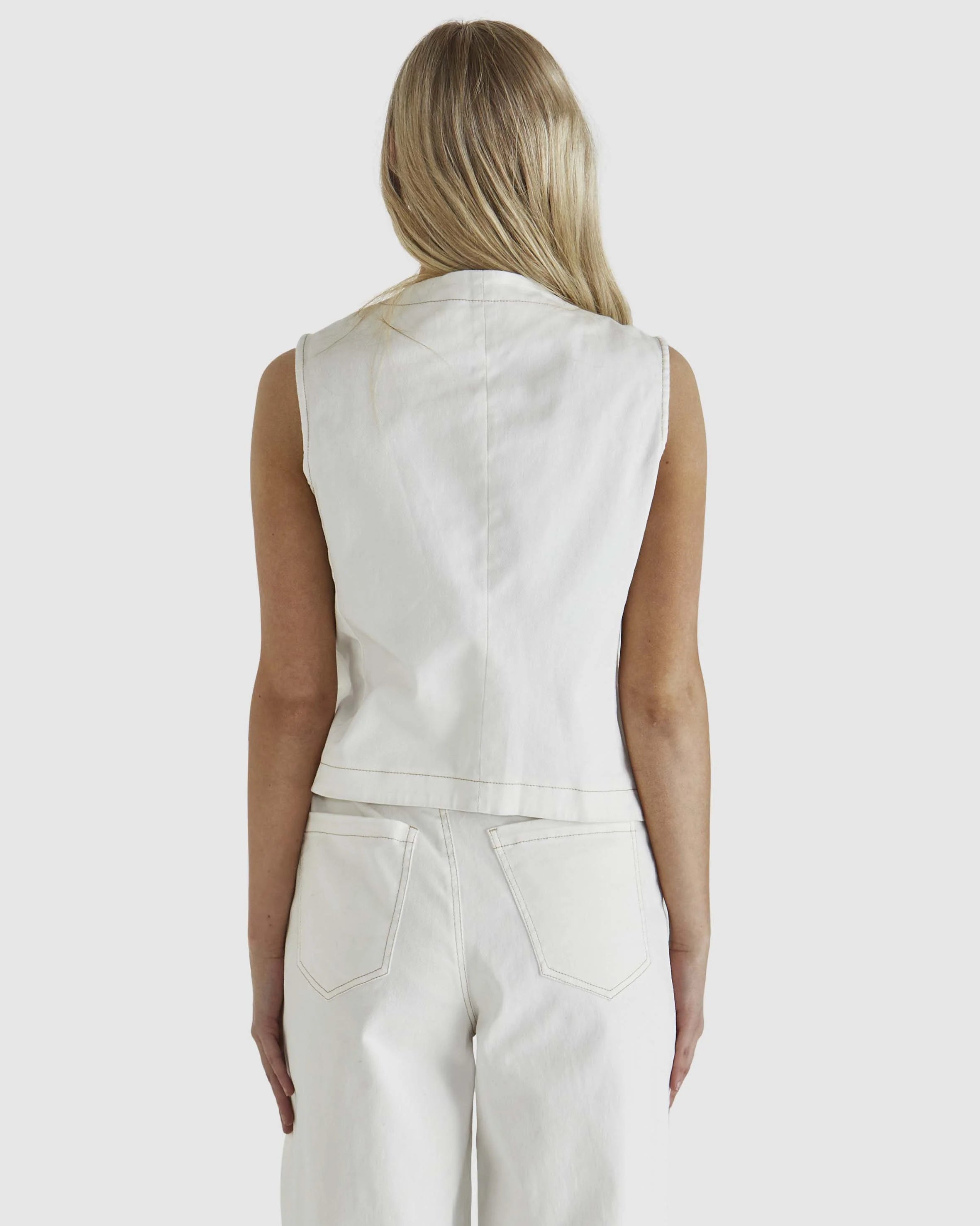 Marza Vest - Bone Wash