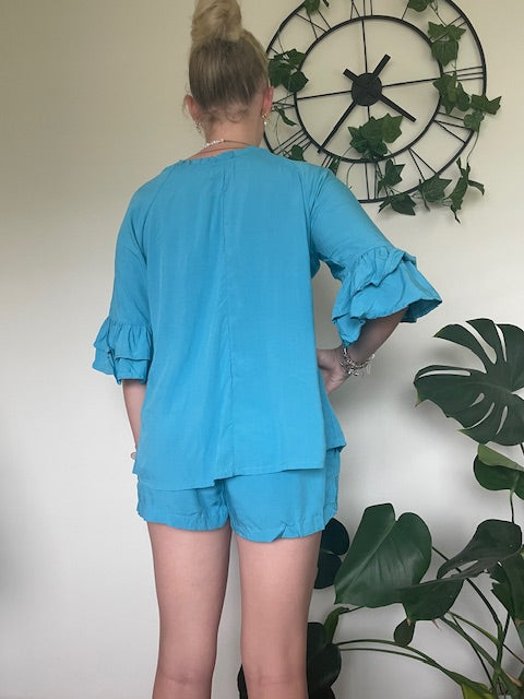 Bailey Blue Shorts | Blue Bailey Shorts | Beach Shakk Rainbow Beach