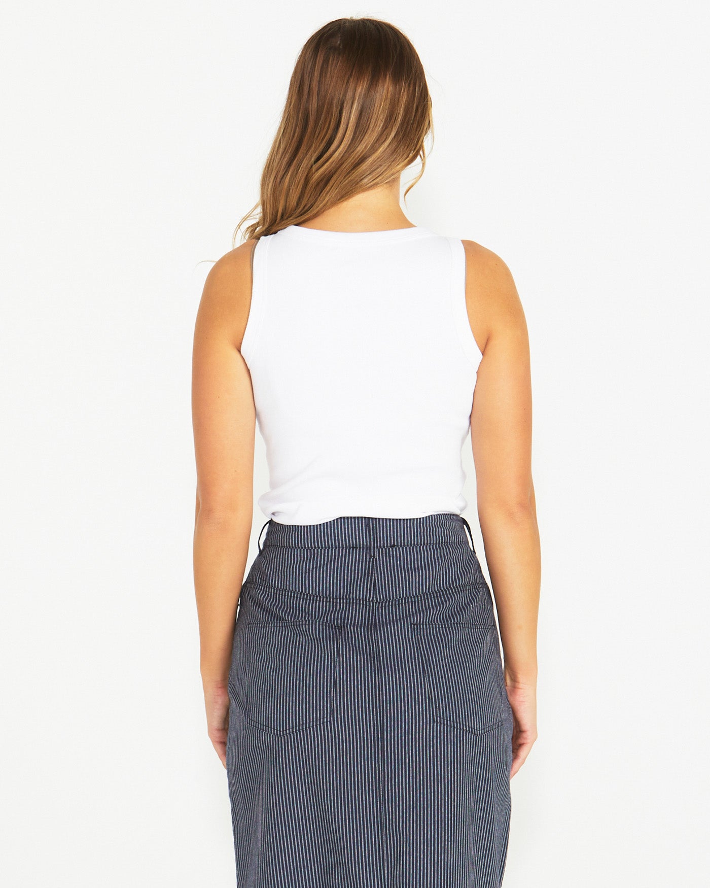 Noah Rib Tank - White