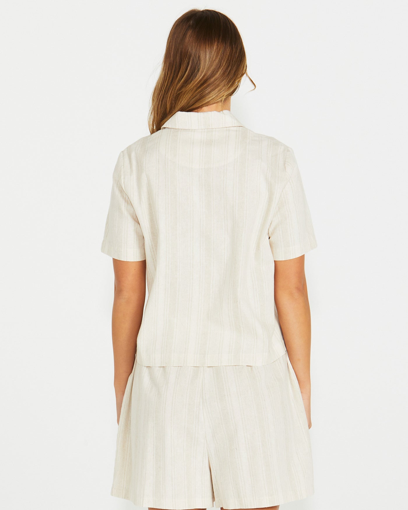 Odell Short Sleeve Top - Natural Print