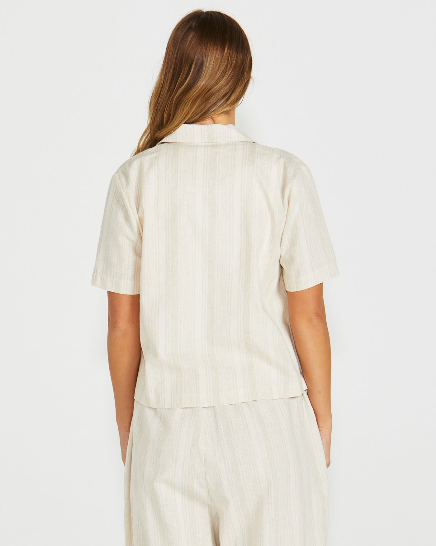 Odell Short Sleeve Top - Natural Print