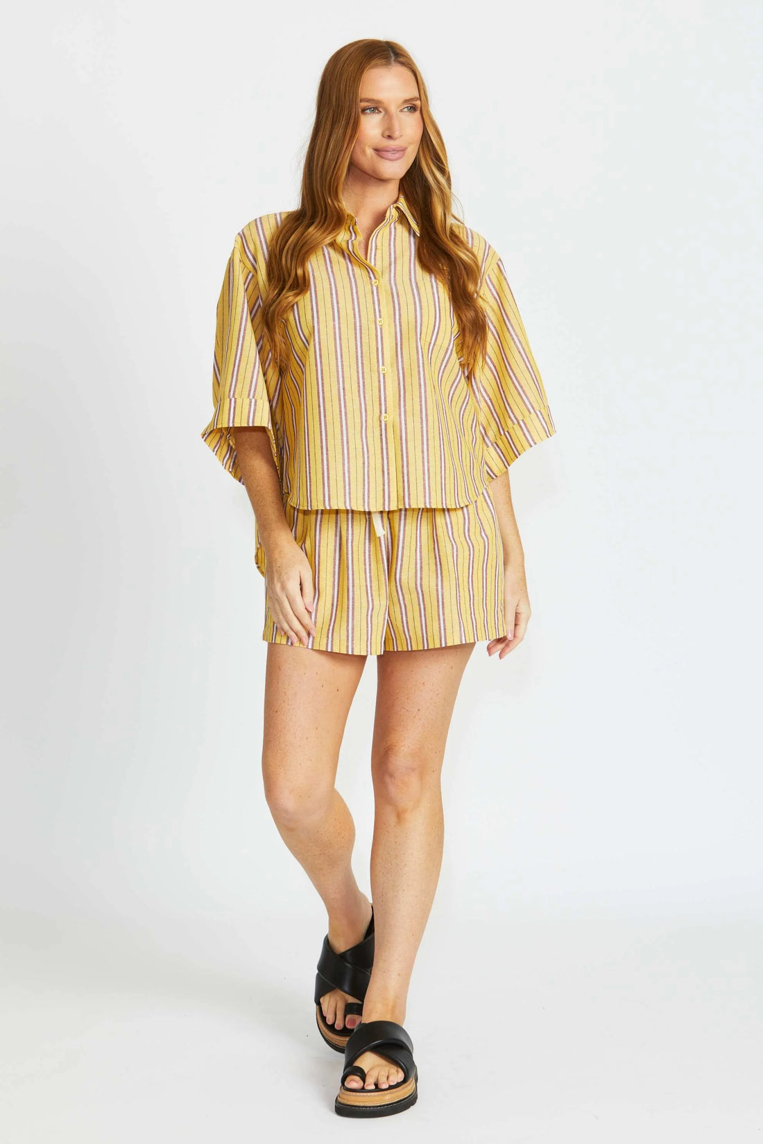 Percy Shorts - Yellow Stripe