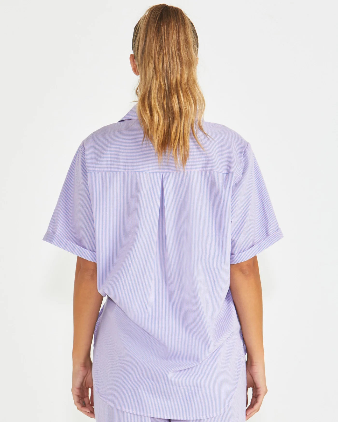 Phillipa Shirt - Blue/Pink Stripe