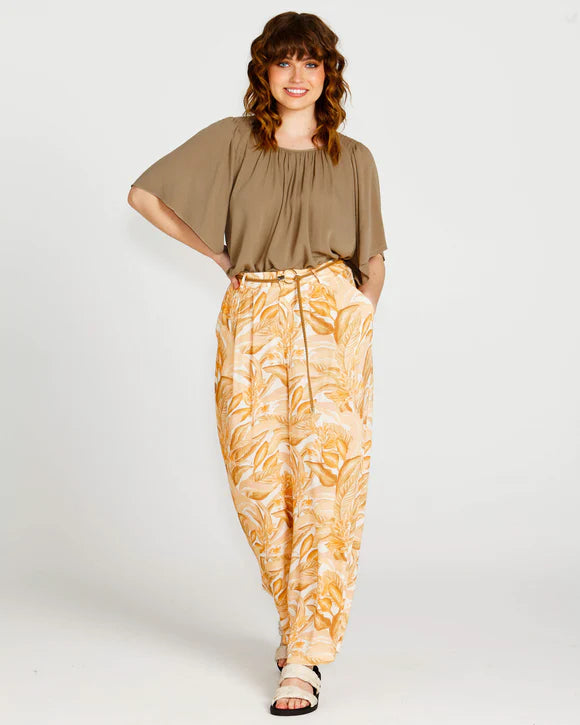 Portia pants with Belt - Palm Springs