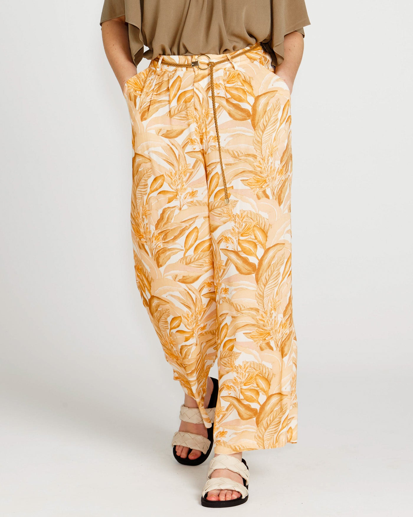 Portia pants with Belt - Palm Springs