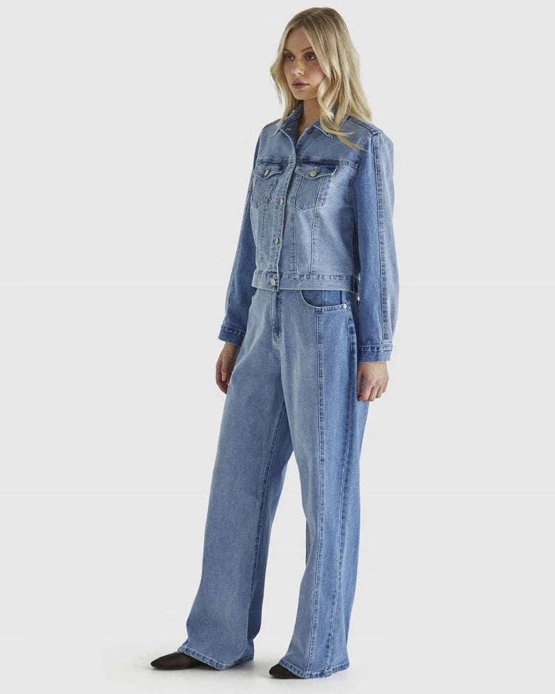Ryley Jacket - Mixed Denim