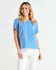 Sangria Top - Foxy Blue