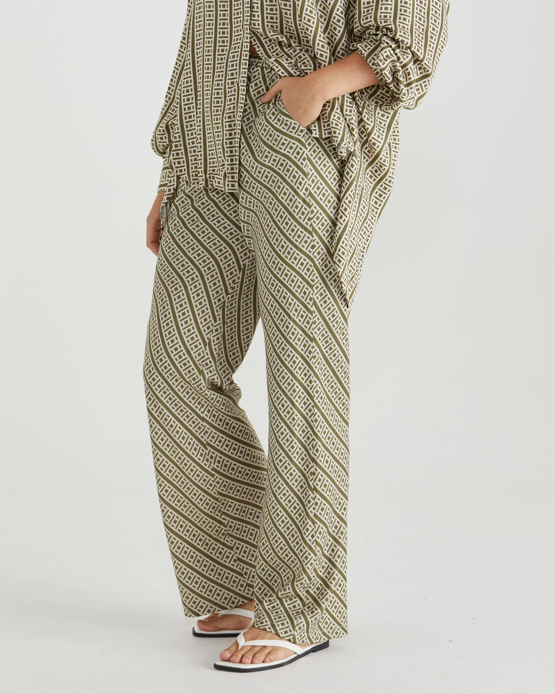 Sullivan Bias Pant - Geo Print