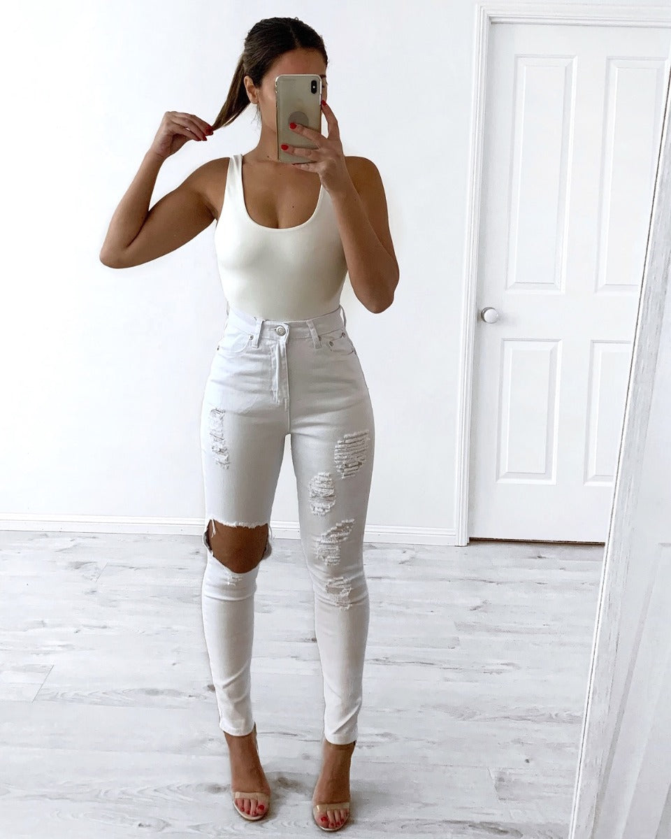 Dilley Jeans - White