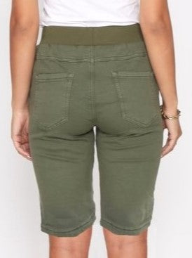 Riley Denim Shorts - Khaki