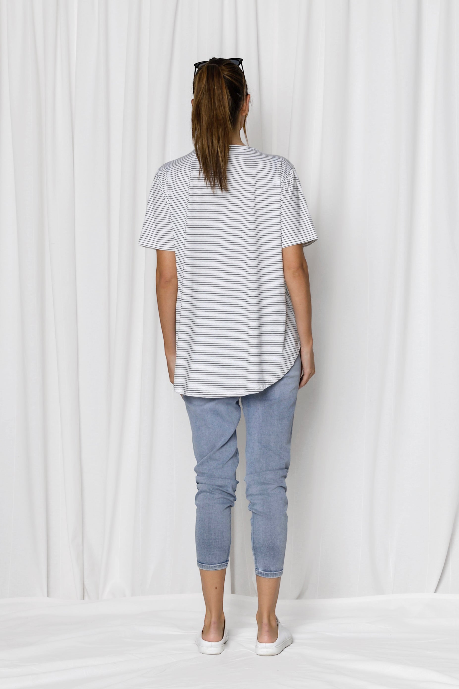 Steer Tee - Black Stripe