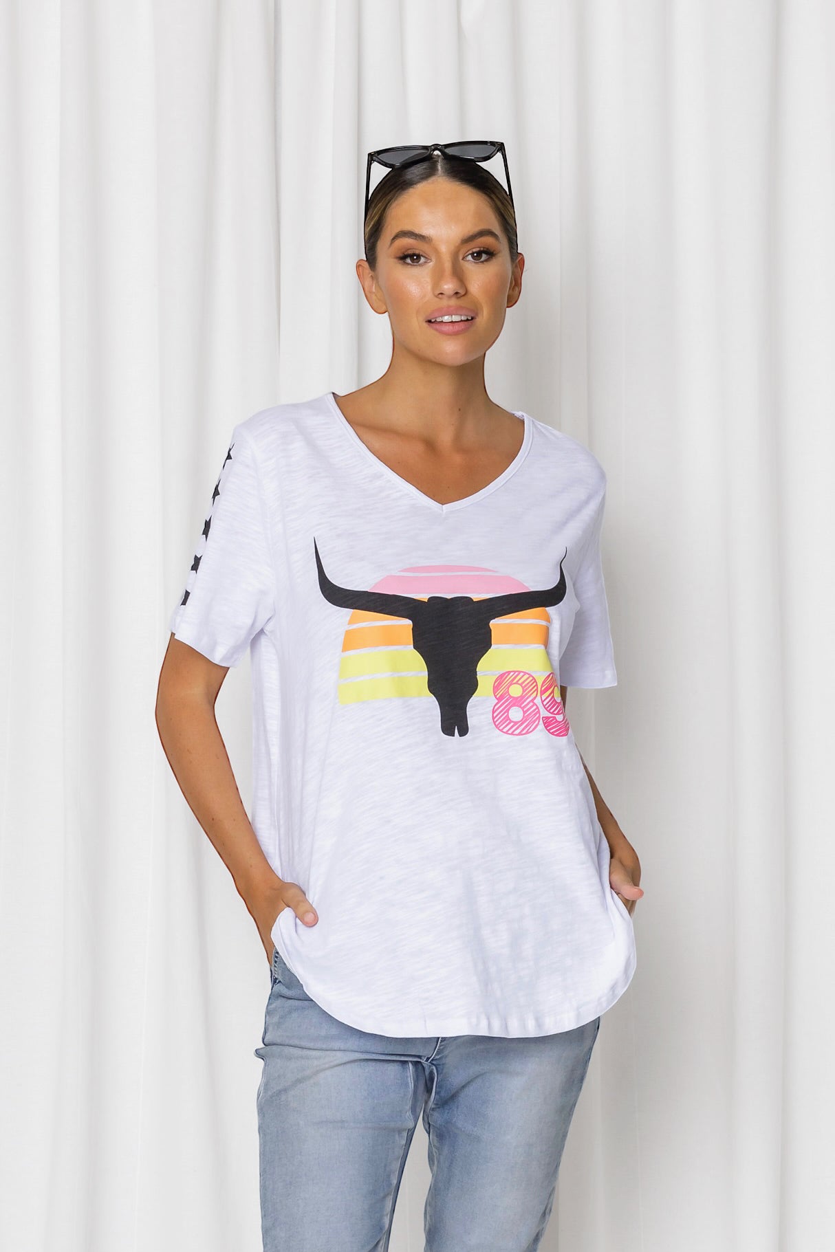 Steer Tee - White