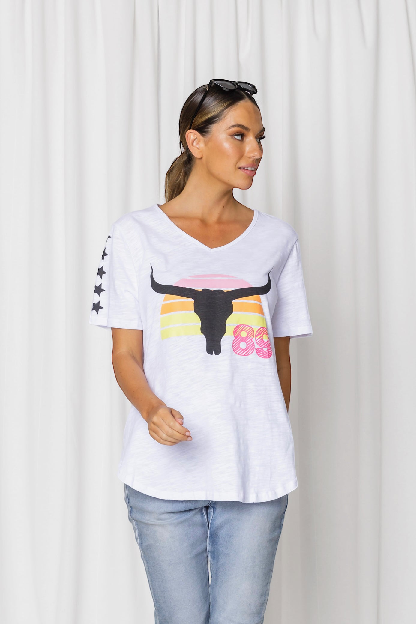 Steer Tee - White