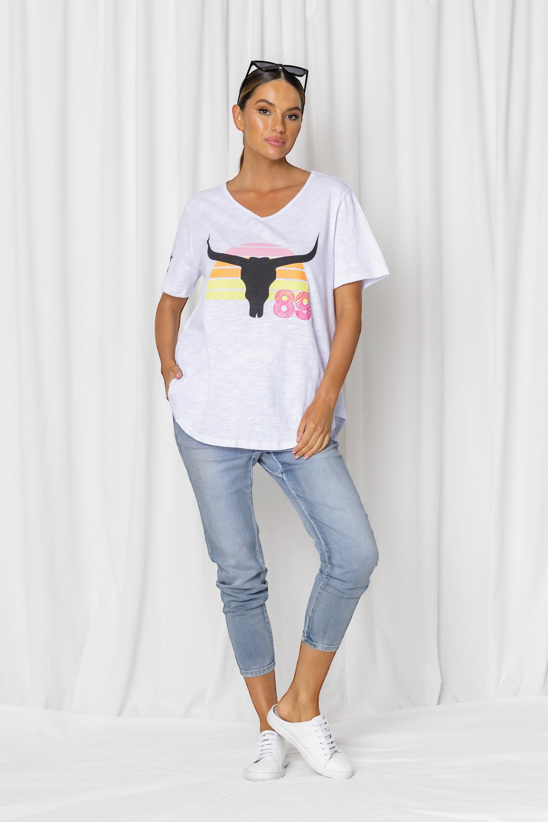 Steer Tee - White