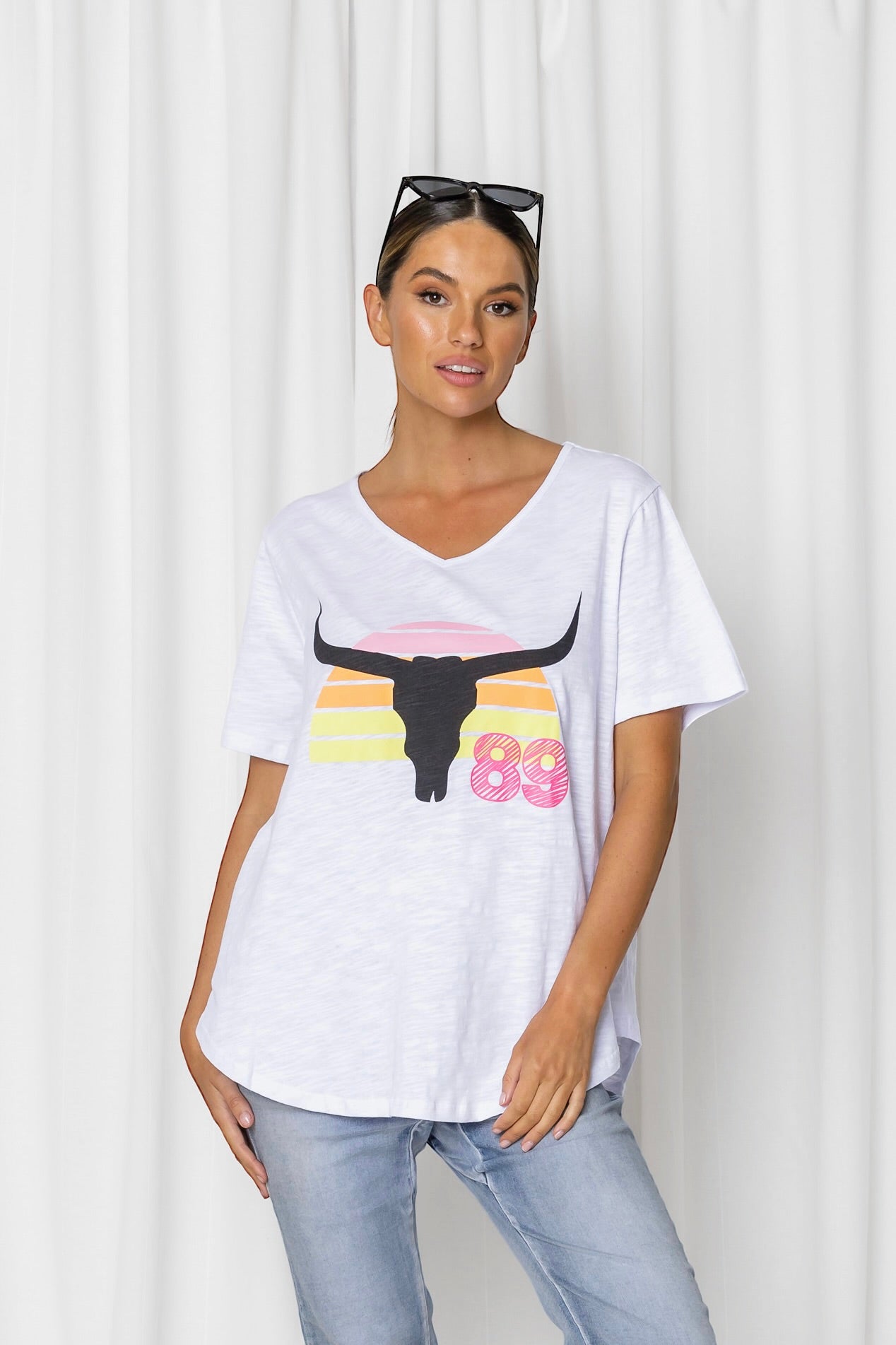Steer Tee - White