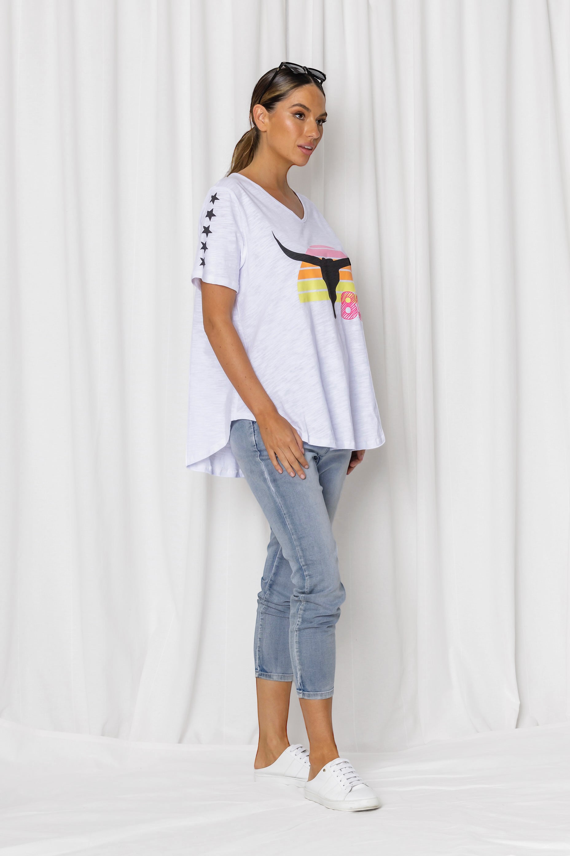 Steer Tee - White