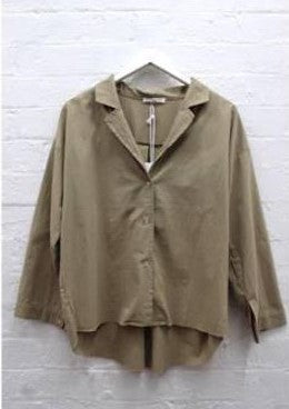 Oversized shirt - khaki