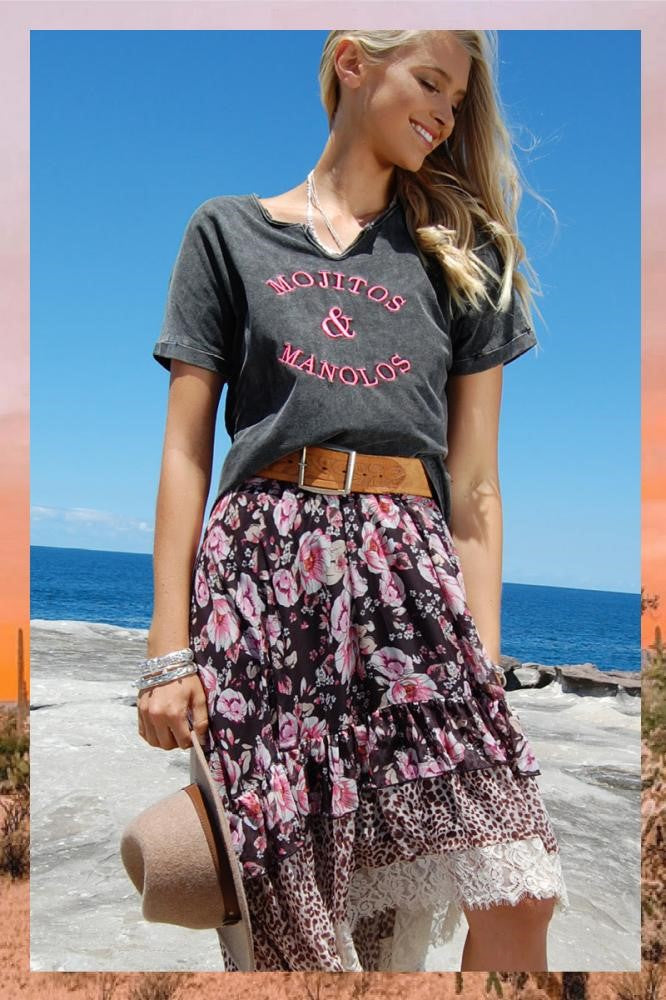 Vintage Floral Skirt