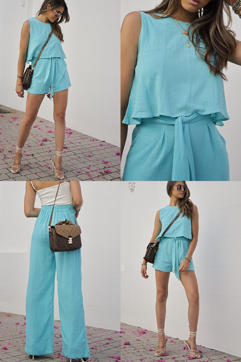 Sleeveless Top - Blue