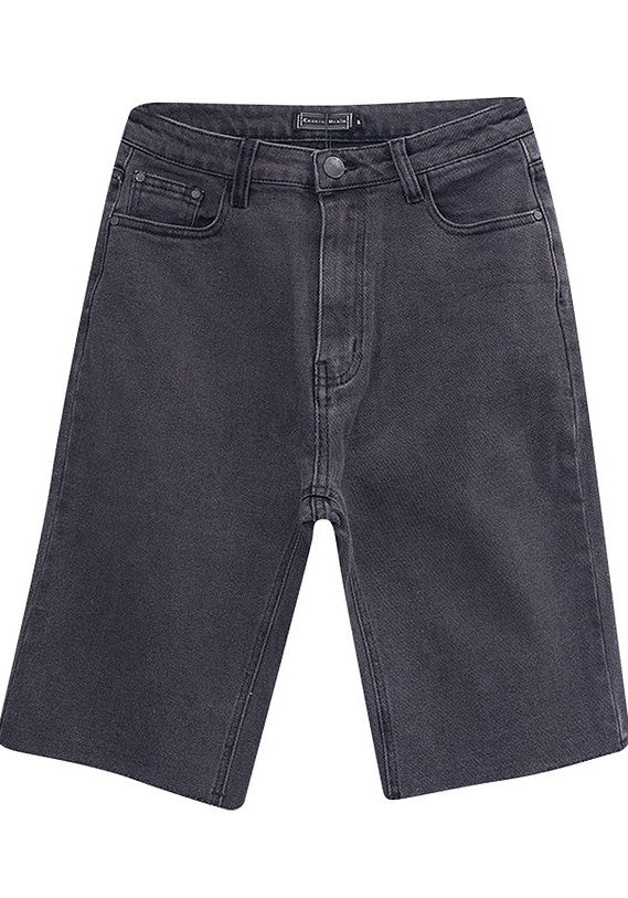 Womens Black Denim Shorts