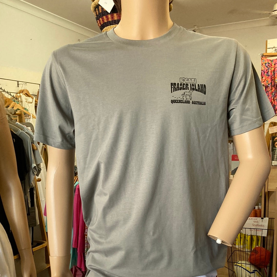 K’gari (Fraser Island) Map Shirt - Slate