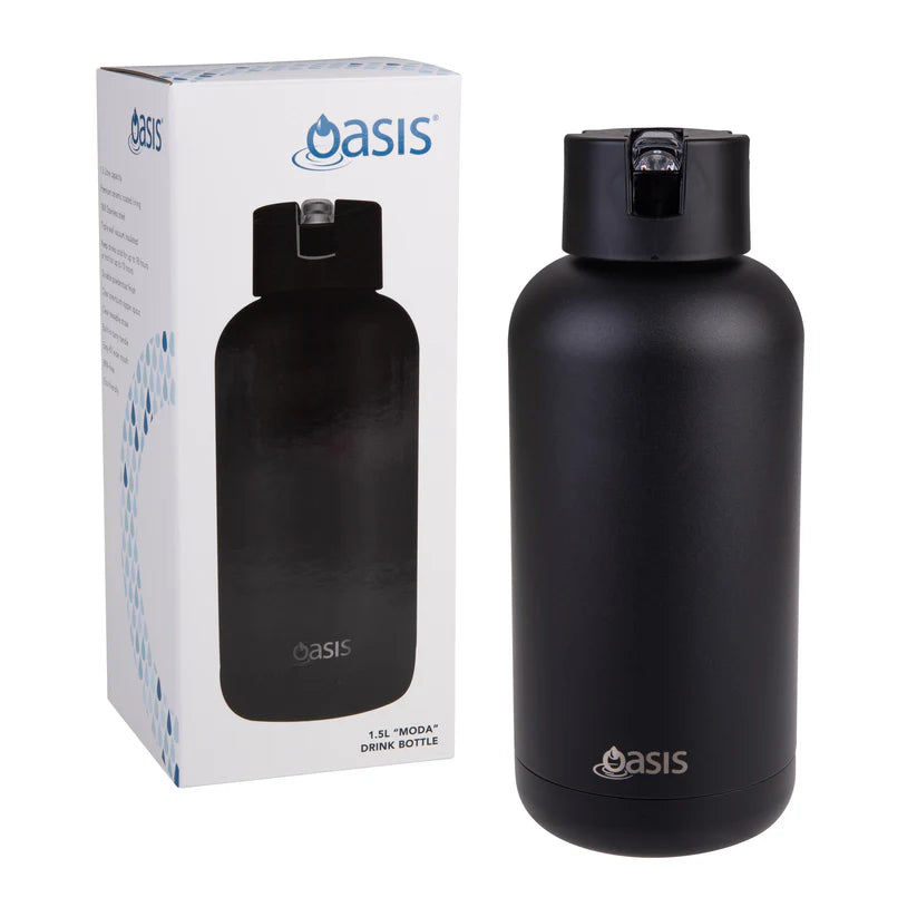 1.5L Moda Drink Bottle - Black