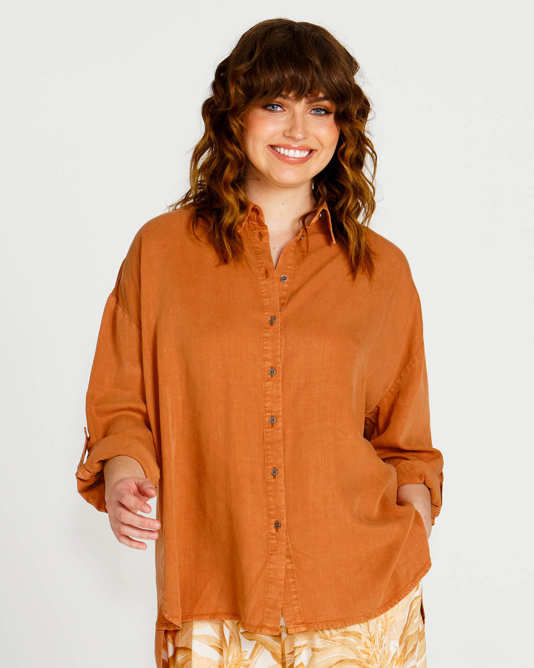 Zahlia Shirt - Tan