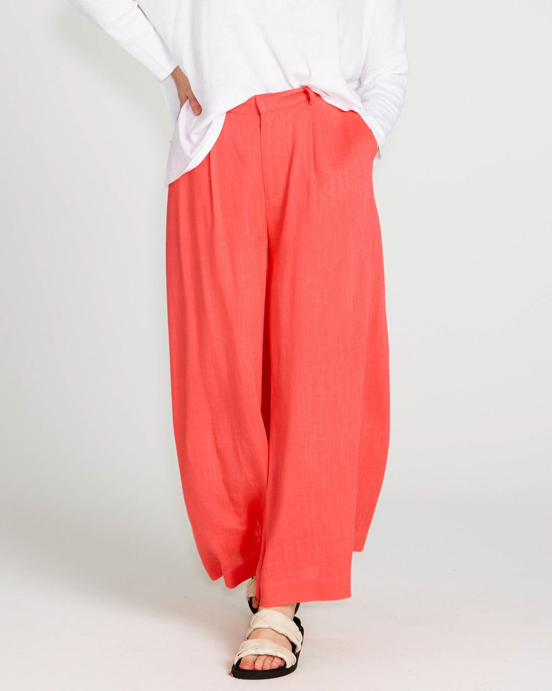 Francesca Wide Leg Pant - Pink
