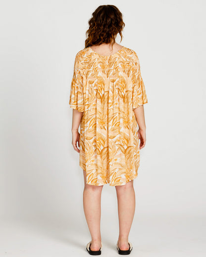 Portia Smock Mini Dress - Palm Springs