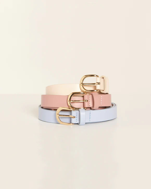 Seema Belt - 3 Pack - Bone/Blush/Ice