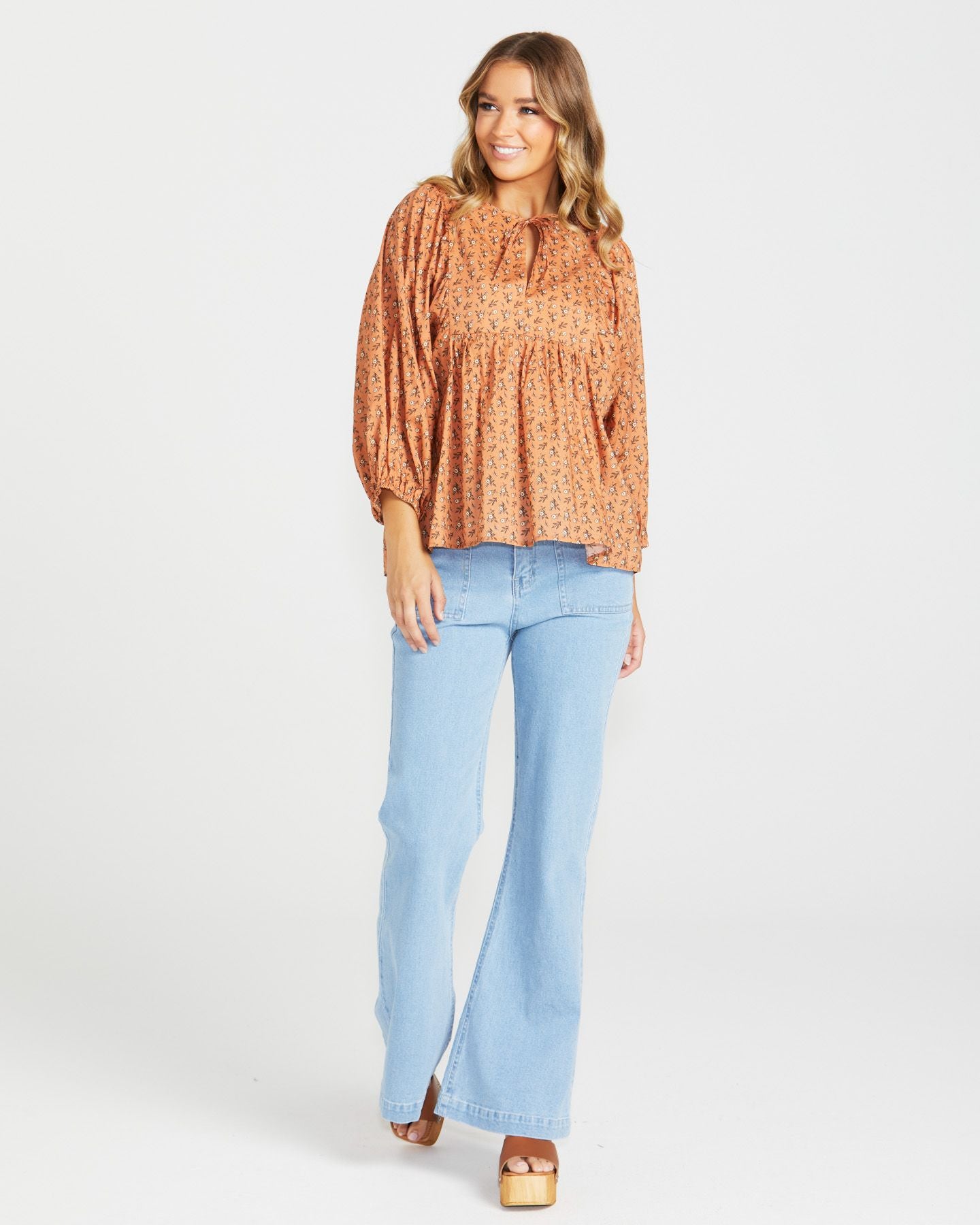 Shannon Boho Top - Ditsy