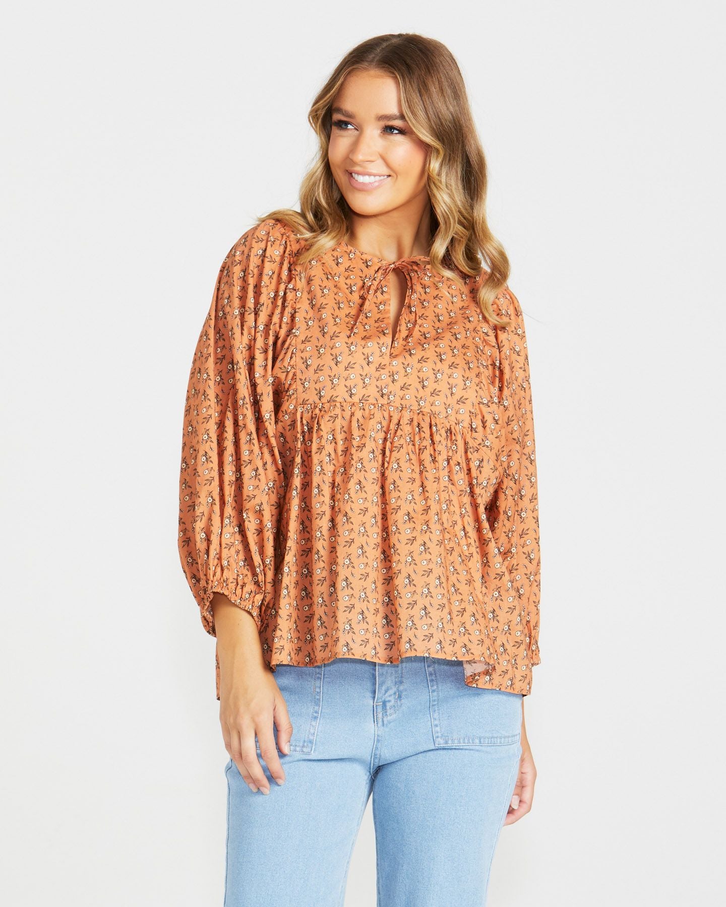 Shannon Boho Top - Ditsy