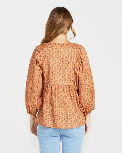 Shannon Boho Top - Ditsy