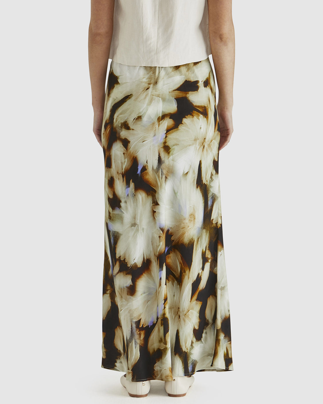 Carmine Skirt - Blurred Floral