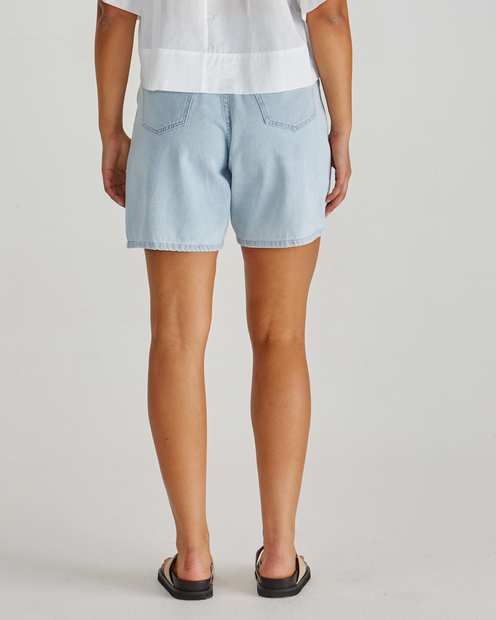 Sabine Denim Shorts - Bleach