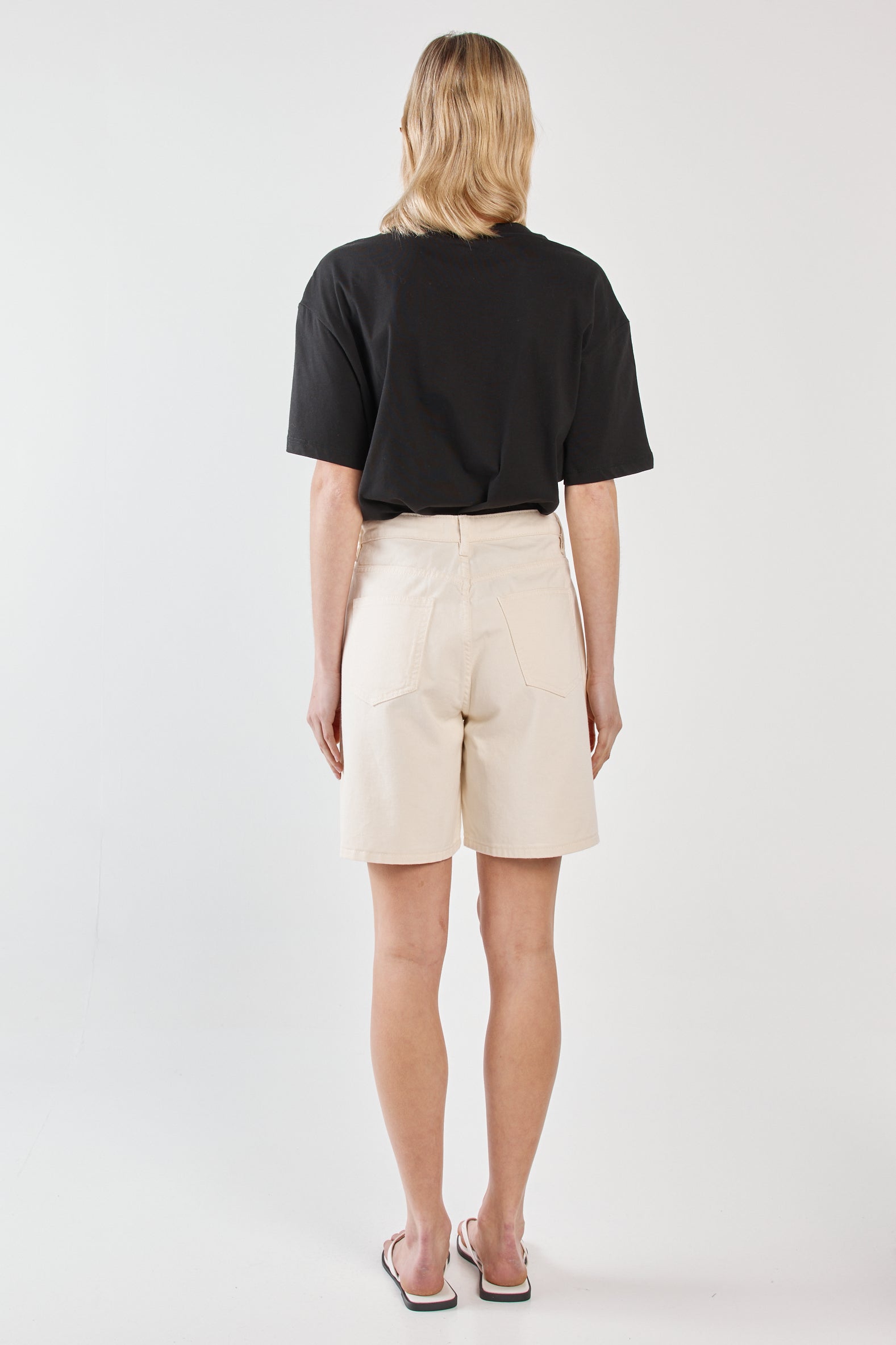 Sabine Denim Shorts - Parchment Wash