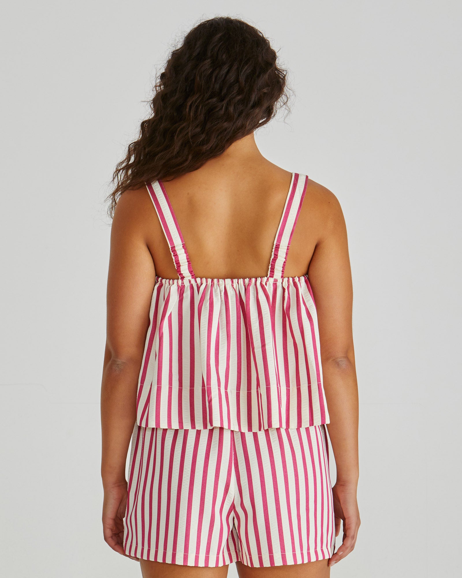 Henri Baby Doll Top - Pink Stripe