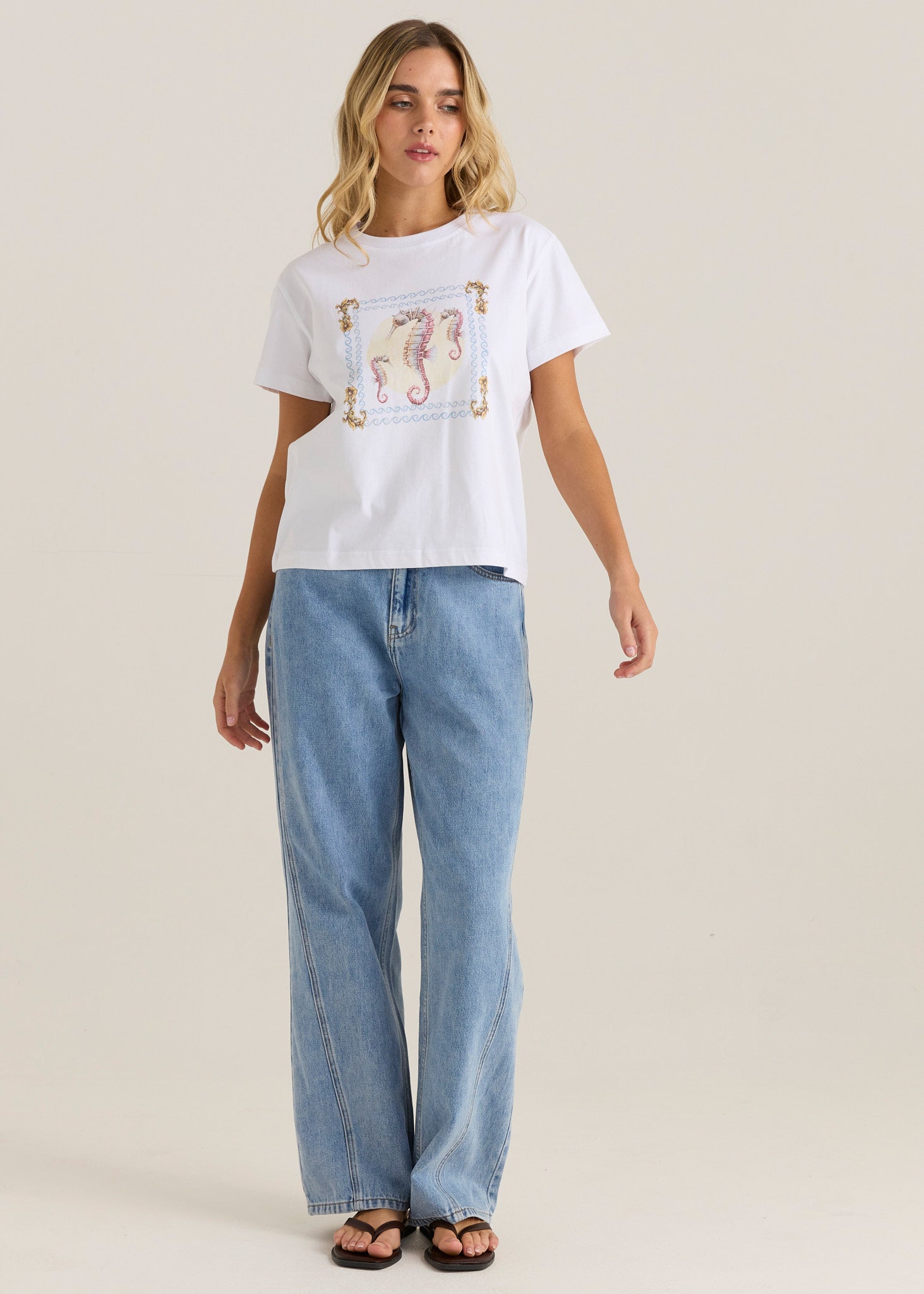 Ray Tee - Seahorse Print