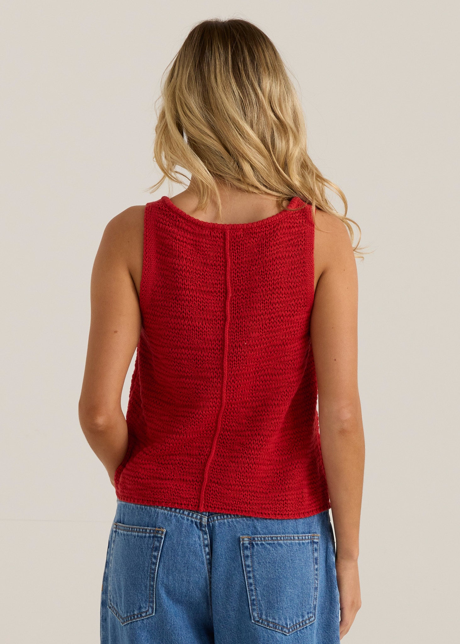 Penn Knit Top - Rust Red