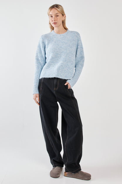 Marli Boxy Knit - Pale Knit