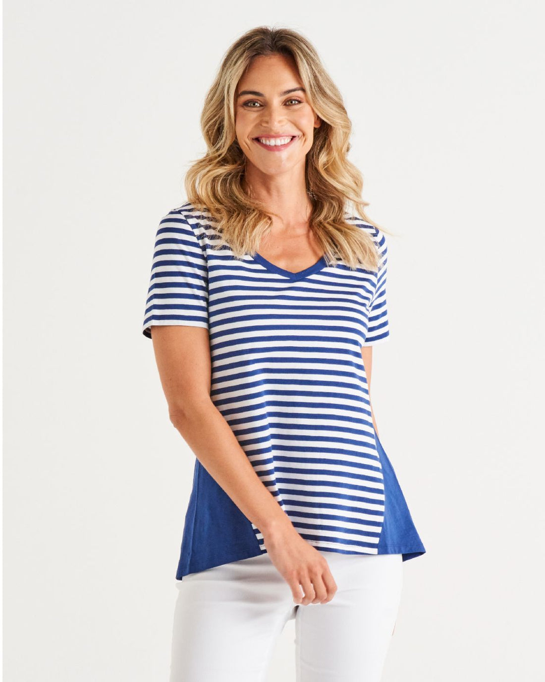Luella Top - Ocean Stripe