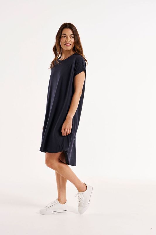 Maxine T-Shirt Dress - Coal