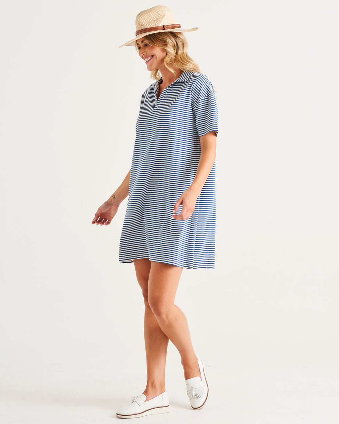 Deana Polo Dress - Persian Stripe